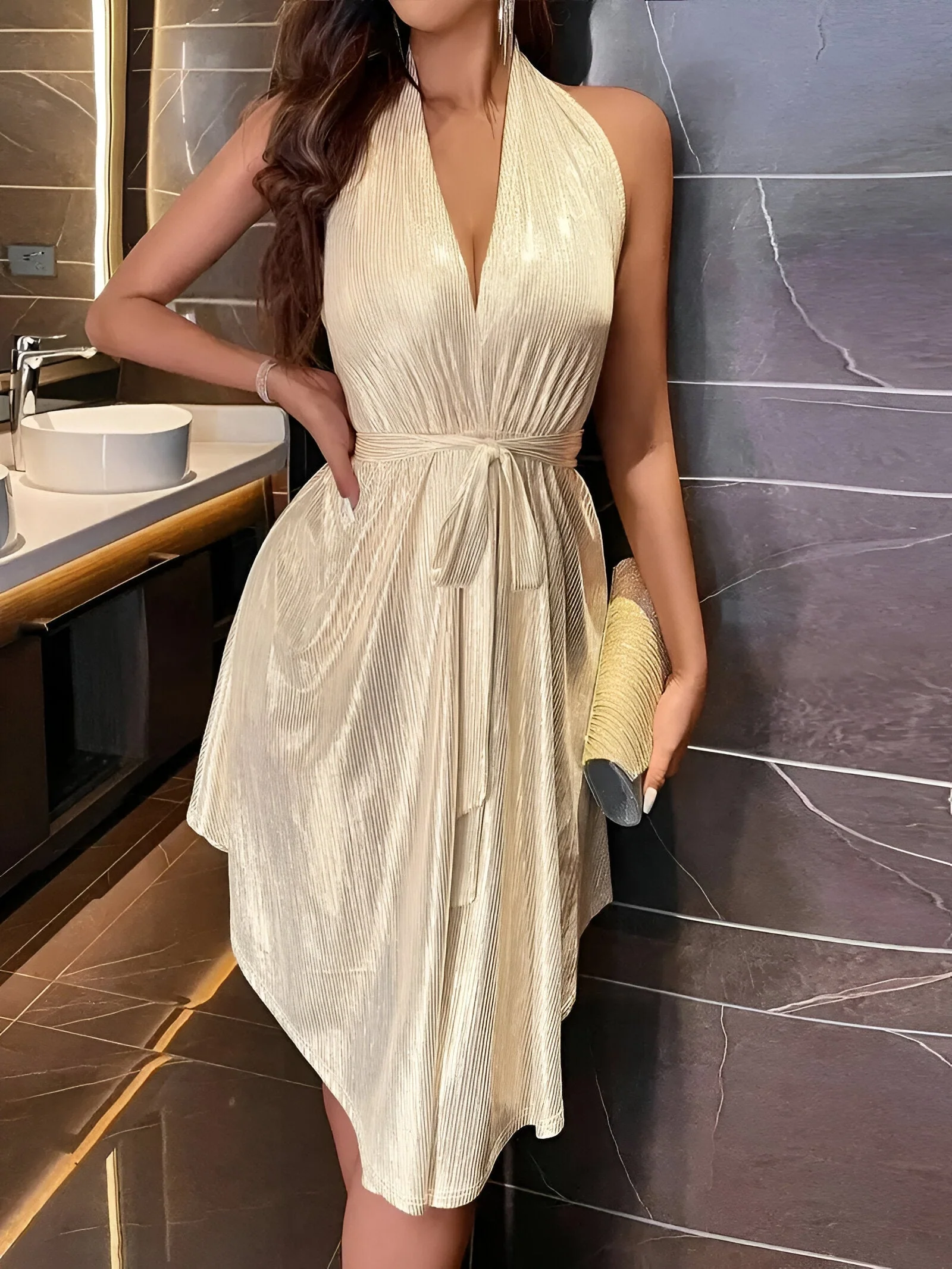 Clarinda - Blousejurk met V-hals - Image 3