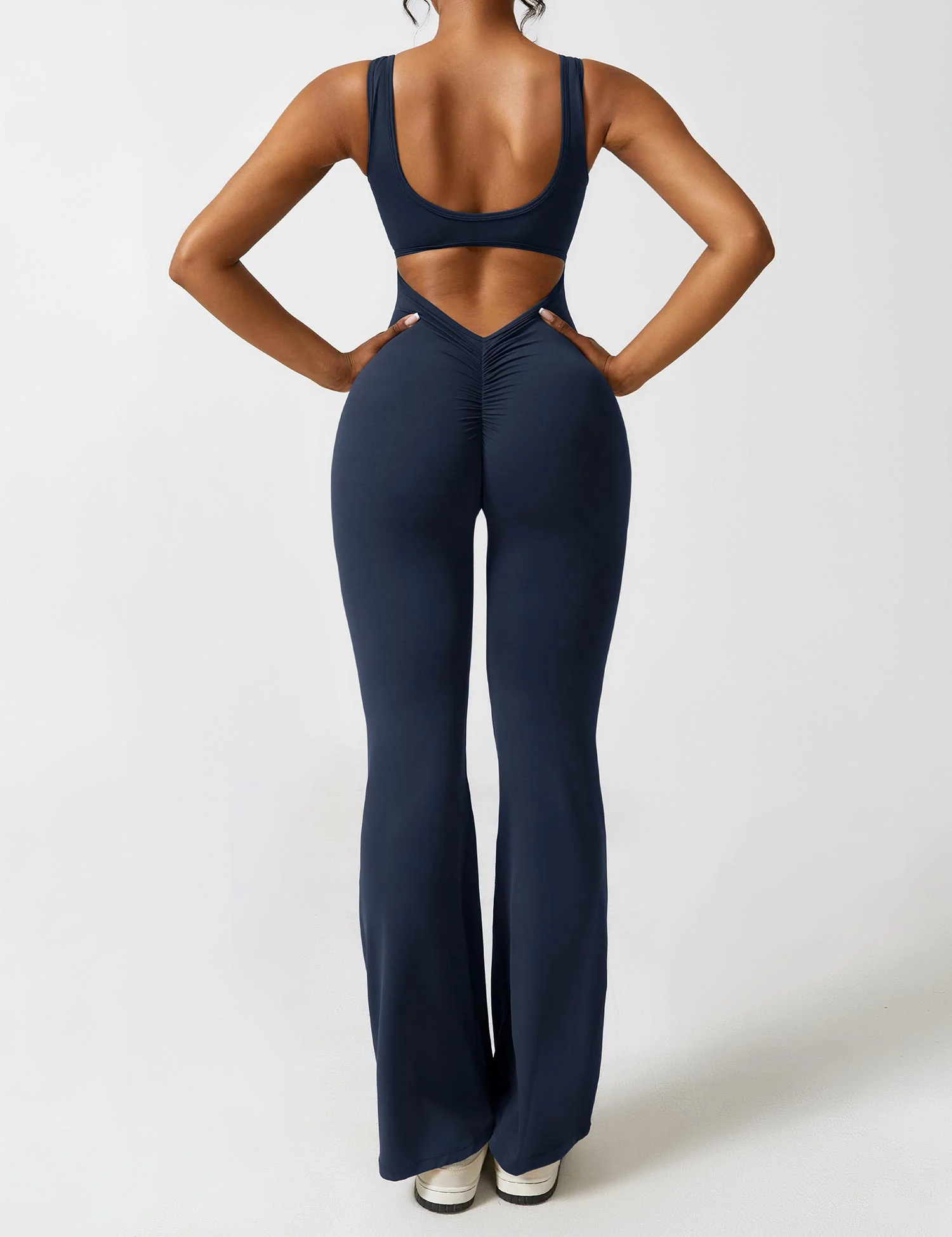 Elena Flared Jumpsuit met V-Rug en Shaping Fit voor Dames - Image 13
