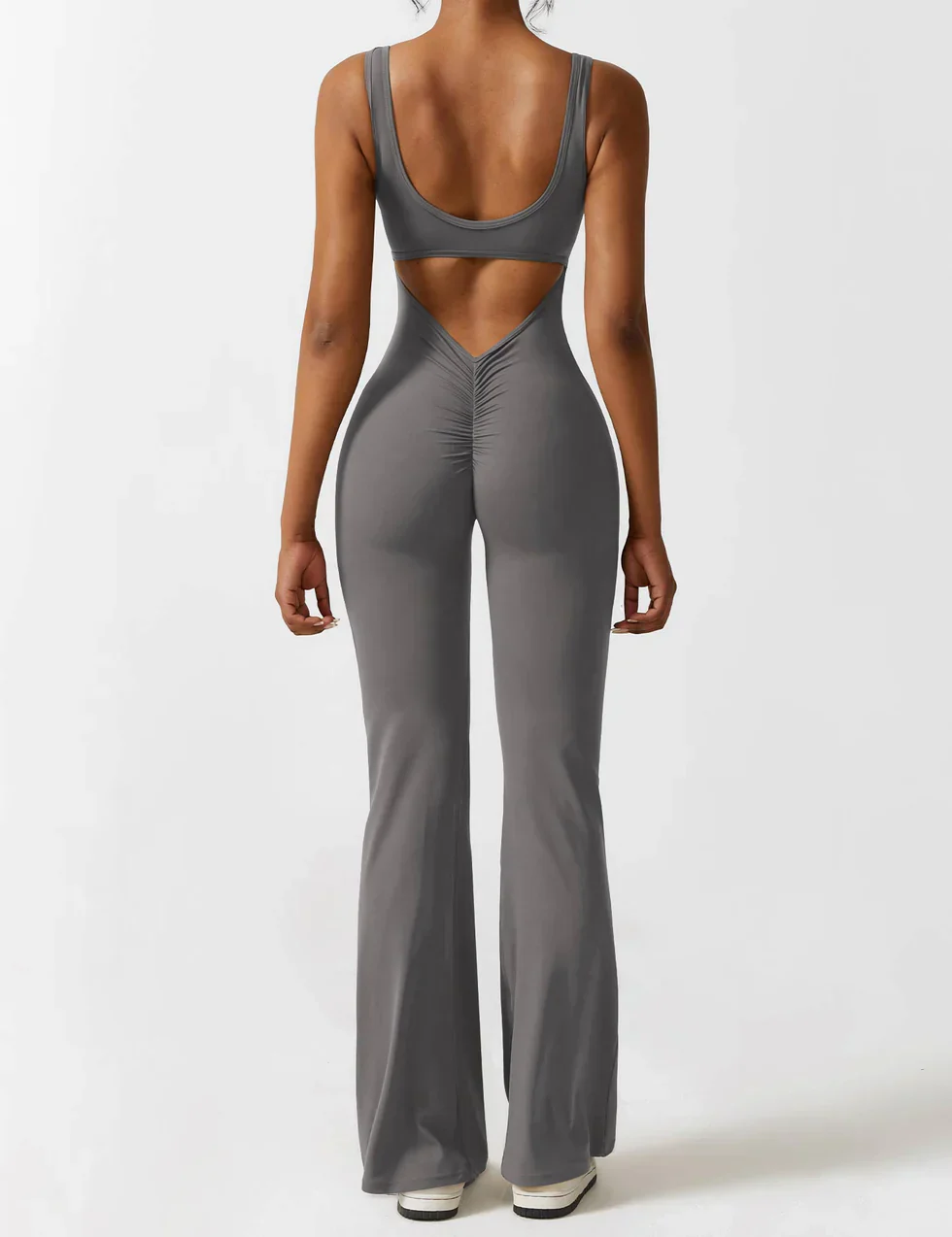 Elena Flared Jumpsuit met V-Rug en Shaping Fit voor Dames - Image 25