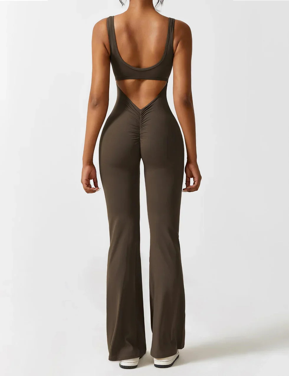 Elena Flared Jumpsuit met V-Rug en Shaping Fit voor Dames - Image 7