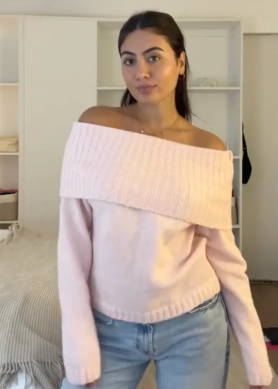 Elena - Off-Shoulder Gebreide Sweater - Image 3