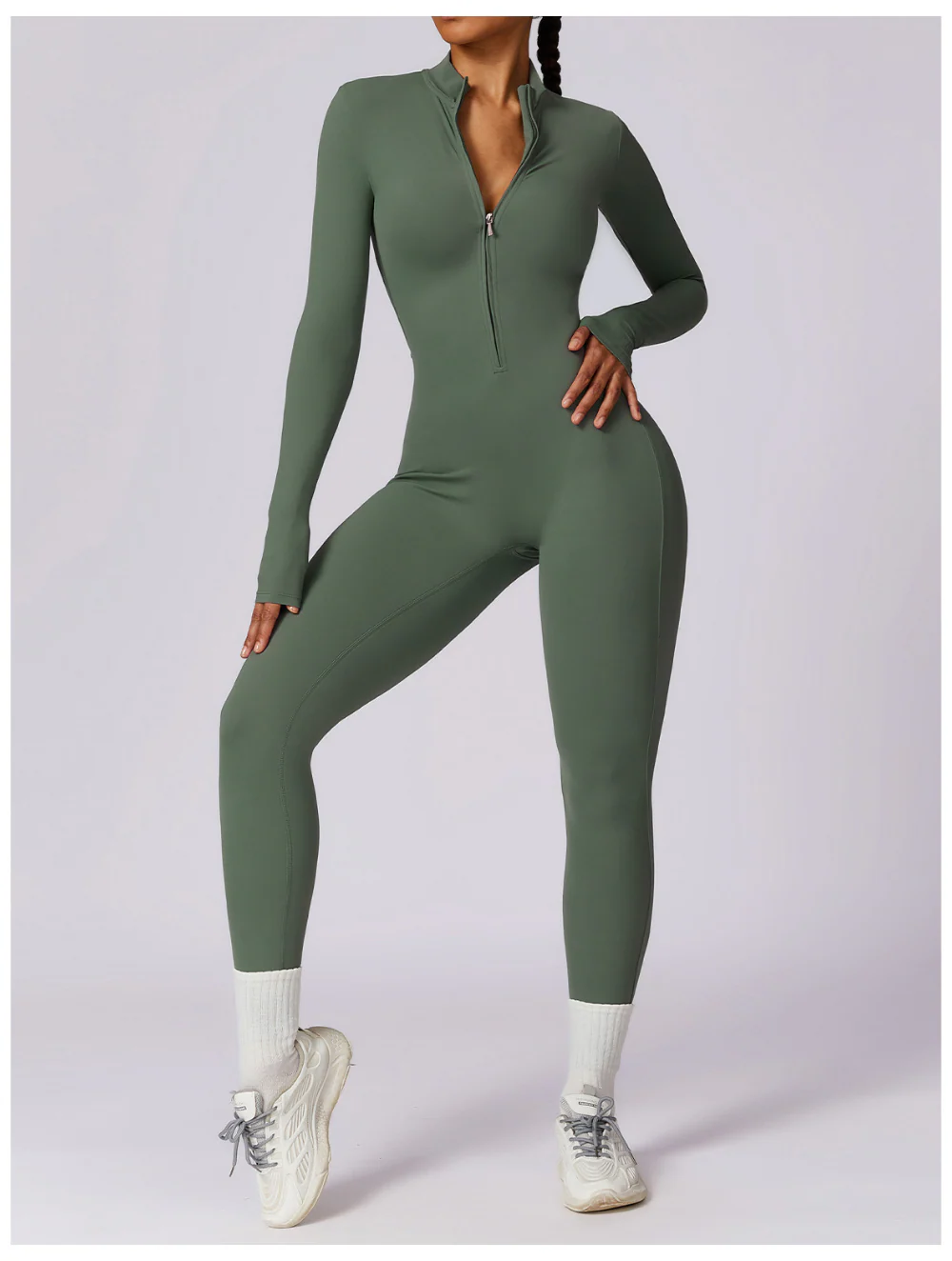 Fayenne - Shaping Yoga Fitness Jumpsuit met Lange Mouwen - Image 11