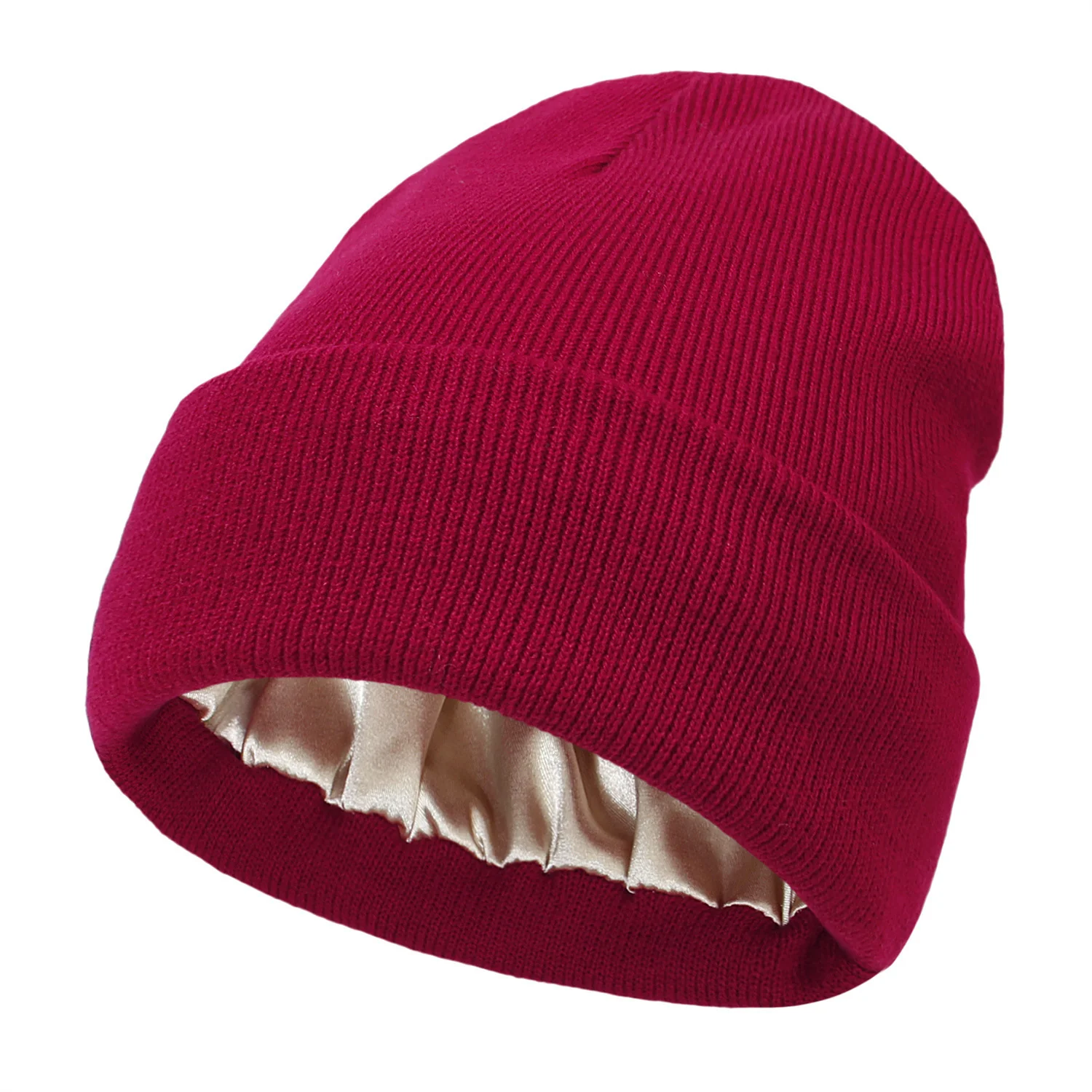 Hatty - Satijnen Binnenvoering Beanie - Image 11