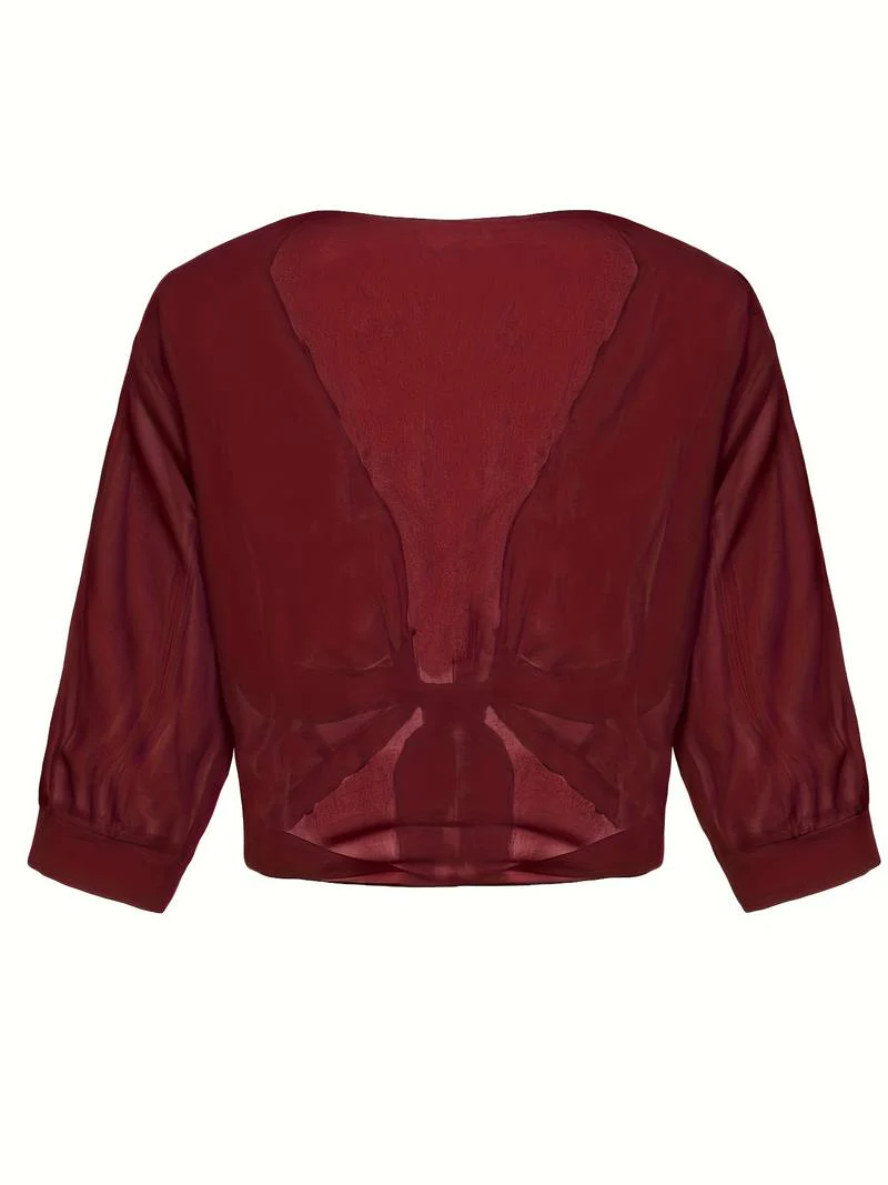 Katie – Luchtige Blouse met Open Voorzijde - Image 26