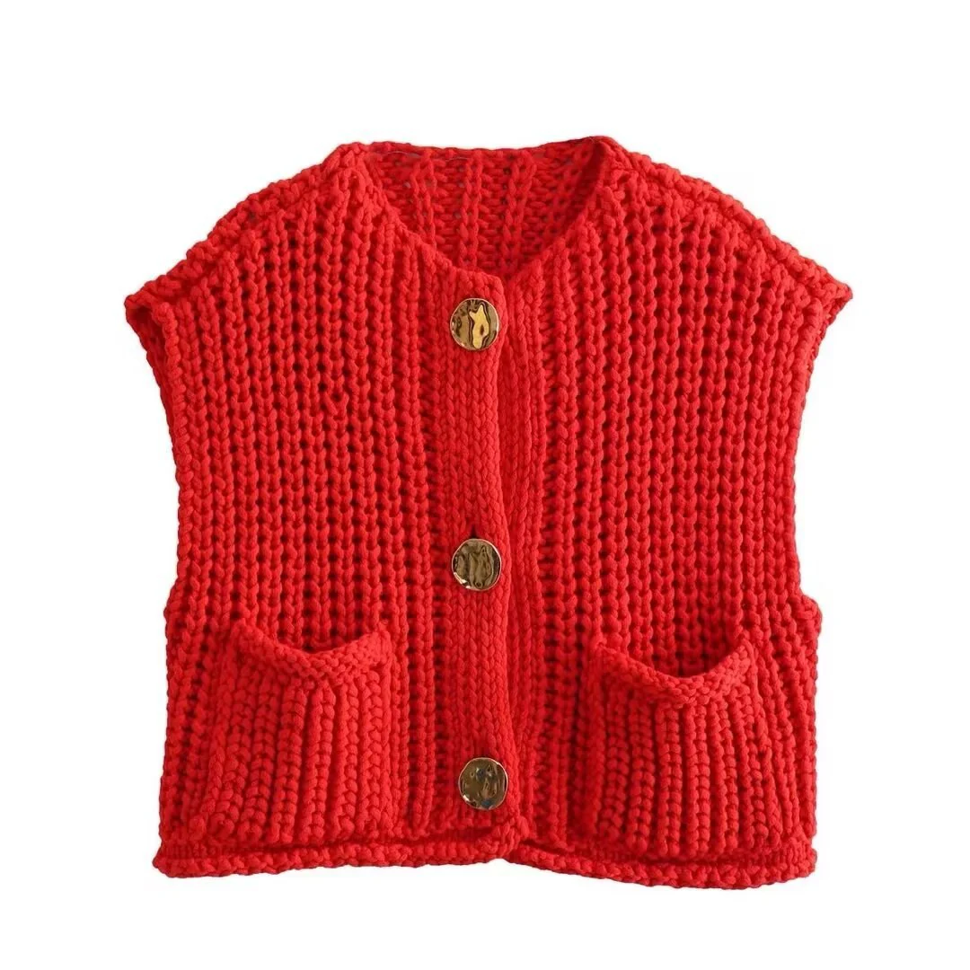 Lana - Mouwloos gebreid vest - Image 6