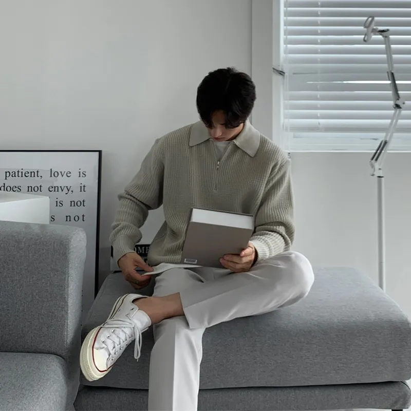 Nathan - Klassieke Gebreide Zip-Trui - Image 11