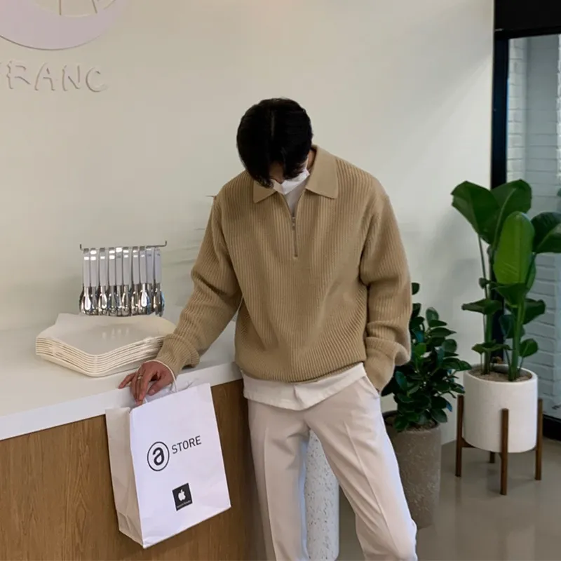 Nathan - Klassieke Gebreide Zip-Trui - Image 7