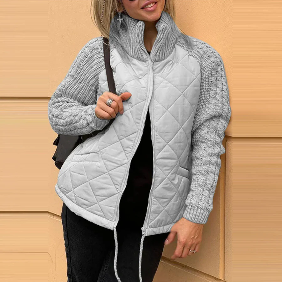 ❄️Winter Chic❄️ Gebreide Patchwork Puffy Jacket - Image 3