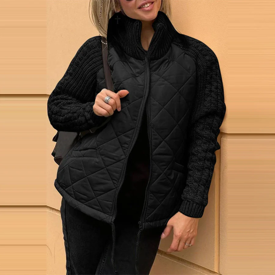 ❄️Winter Chic❄️ Gebreide Patchwork Puffy Jacket - Image 5